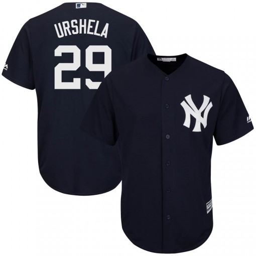 Yankees #29 Gio Urshela Navy Blue New Cool Base Stitched Youth MLB Jersey